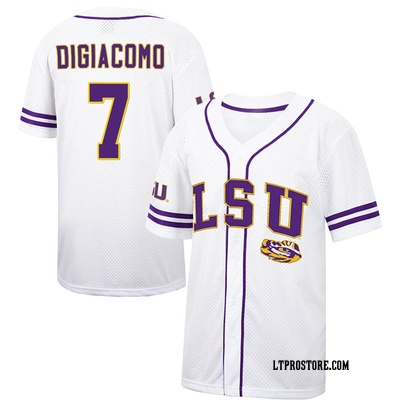 Giovanni DiGiacomo Replica Purple Men's LSU Tigers Vapor Untouchable  Full-Button Baseball Jersey - LSU Store