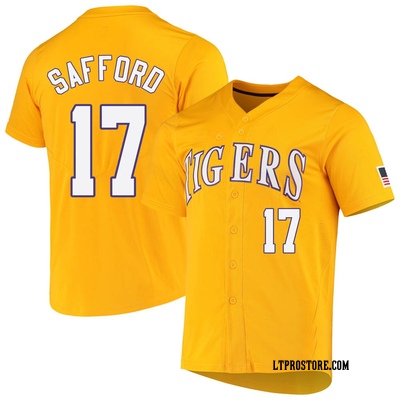 Sparkle Slugger TIGERS Pinstripe Jersey Tee- LSU – Sparkle City Co